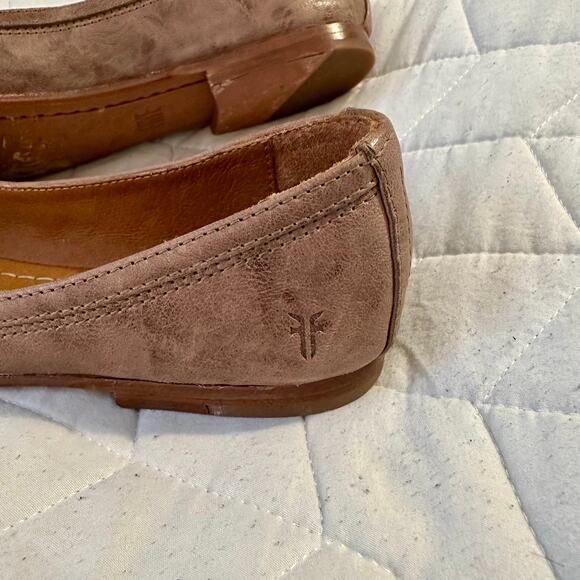 Frye Carson Round Toe Leather Ballet Womens Shoes - Picture 5 of 10